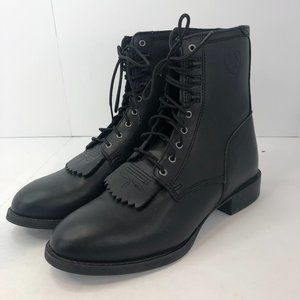 Ariat Black Leather Kilt Cowboy Boots Mens Size 10